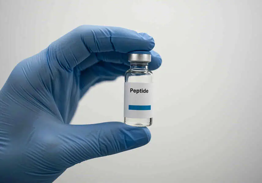 vial of peptides