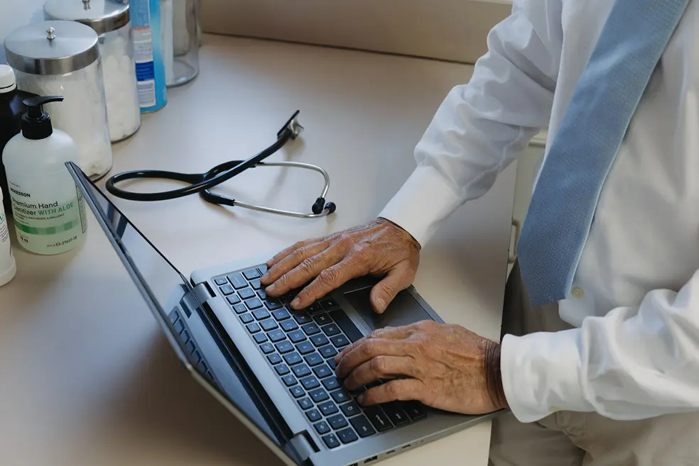 Concierge Doctor on computer